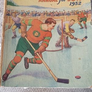Vintage 1952 Hockey Annual Book